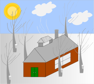 Cabin In The Mountains Clip Art